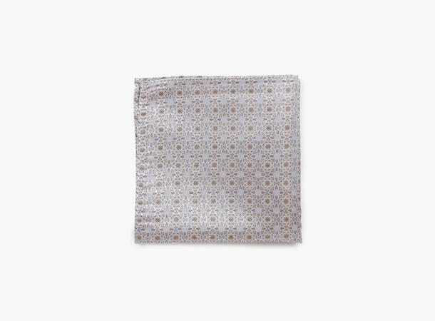 NOHR Elias Silk Pocket Square Beige 15 