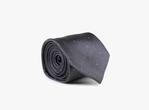 NOHR Even Silk Tie 7,6 cm Kullgrå 08 