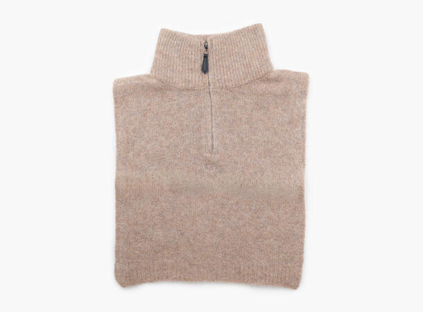 NOHR Gabriella Wool Mohair Zip Neck Beige 15 