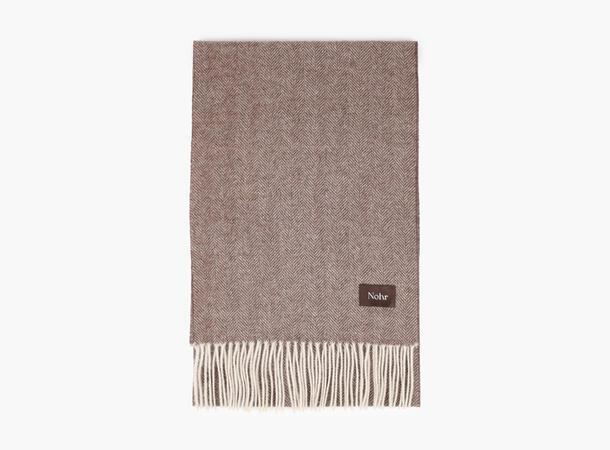 NOHR Glenn Lambswool Scarf Brun 19 