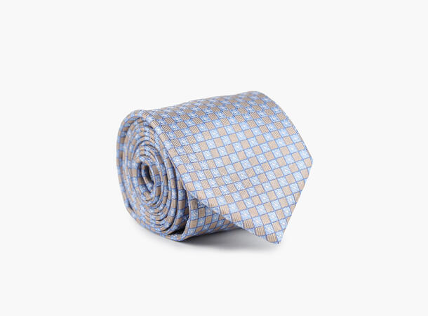 NOHR Isak Silk Tie 7,6 cm Blå 75 
