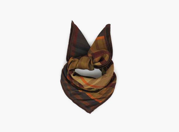 NOHR June Wool Scarf 65 x 65 cm Oliven grønn 89 