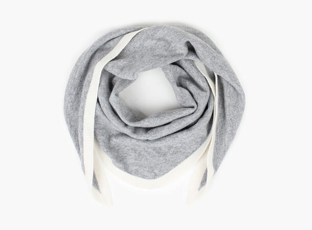 NOHR Lara Duo Wool Cashmere Triangle L Grå 05 