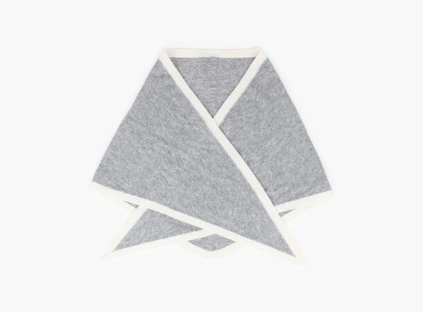 NOHR Lara Duo Wool Cashmere Triangle L Grå 05 
