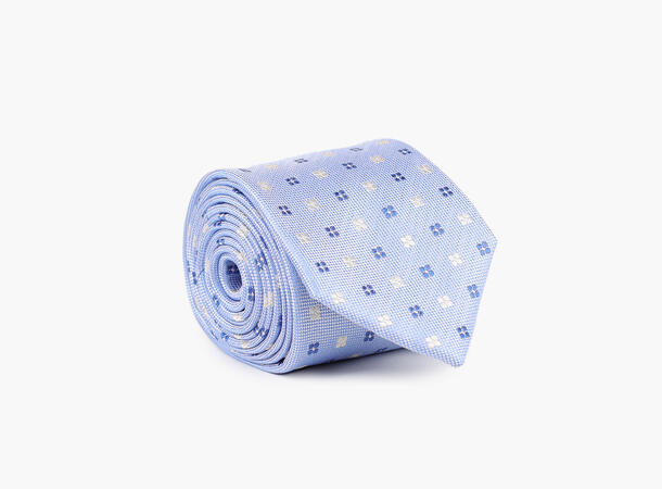 NOHR Leo Silk Tie 7,6 cm Lys blå 71 