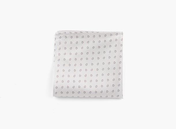 NOHR Levi Silk Pocket Square Beige 15 