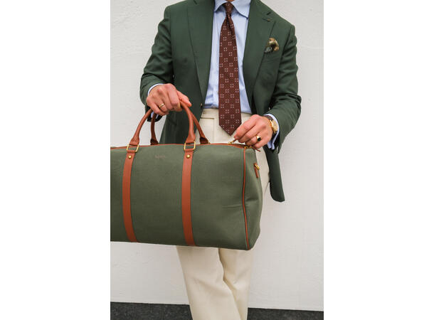 NOHR Luca Canvas Weekend Bag Mørk olivengrønn 89 