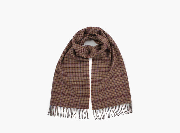 NOHR Paal Lambswool Scarf Mørk brun 19 