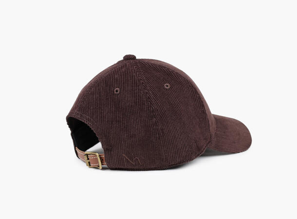 NOHR Signatur Caps i Kordfløyel Mørk brun 19 S/M 