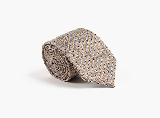 NOHR Silkeslips Don Beige Blått Mønster 15 Beige 