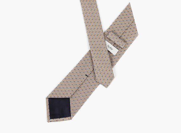 NOHR Silkeslips Don Beige Blått Mønster 15 Beige 