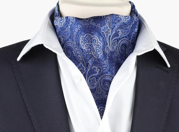 NOHR Theo Silk Ascot Marine blå 79 
