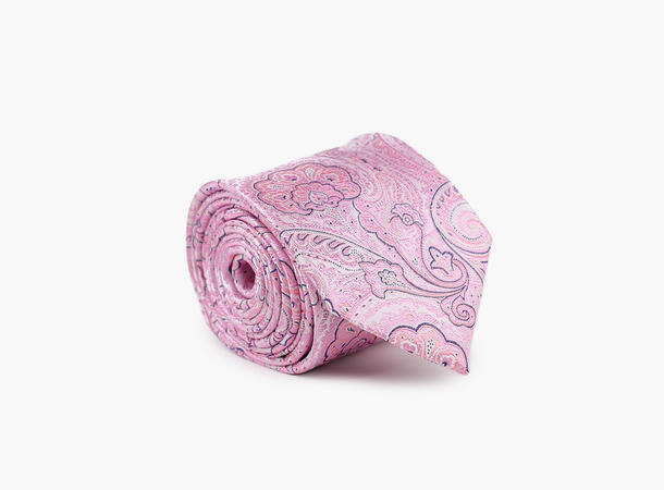 NOHR Theo Silk Tie 7,6 cm Rosa 55 