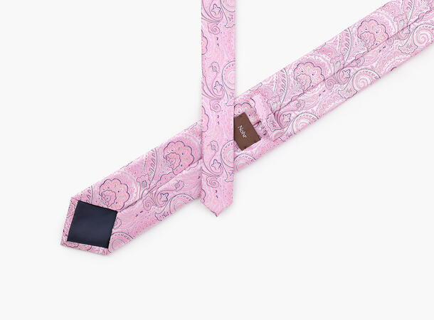 NOHR Theo Silk Tie 7,6 cm Rosa 55 