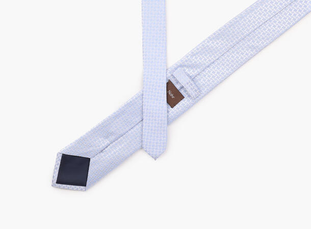 NOHR Tom Silk Tie 7,6 cm Lys blå 71 
