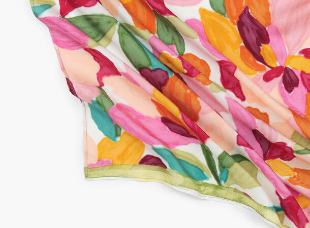 NOHR Wenche Silkeskjerf 65 x 65 cm Rosa 55 