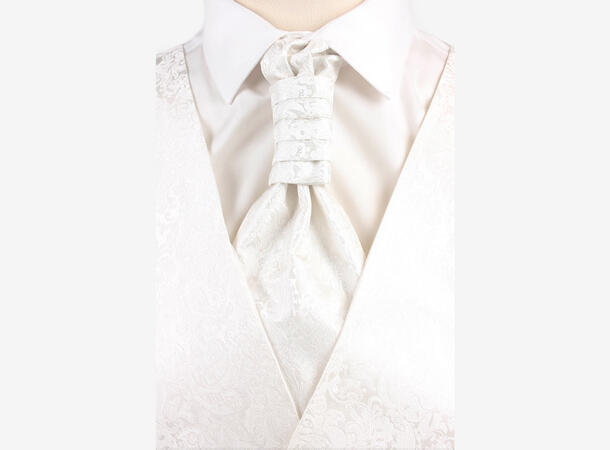 Ceremonial Kravatt 100% silk 01 White 