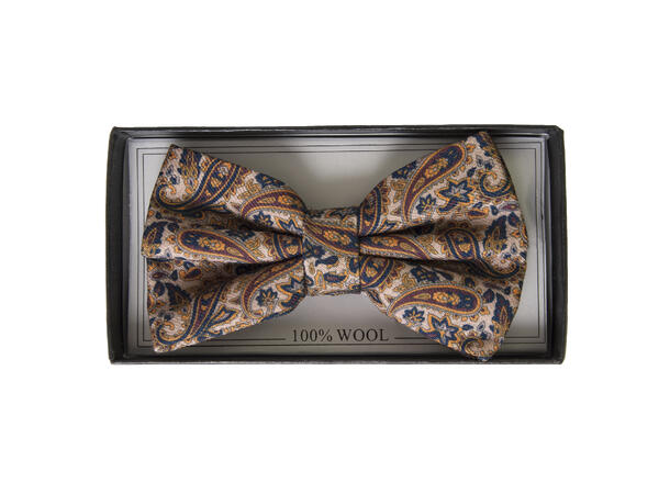MANZINI 100% wool bowtie in box Col. grey 05 
