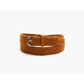 MANZINI Ensfarget Strikkbelte 18 Med brown