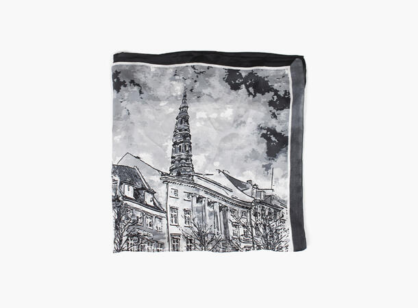 MANZINI Hometown Scarf 70 x 70 cm 09 Black 