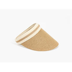MANZINI Klassisk Solbrem med Stripe 15 Brown