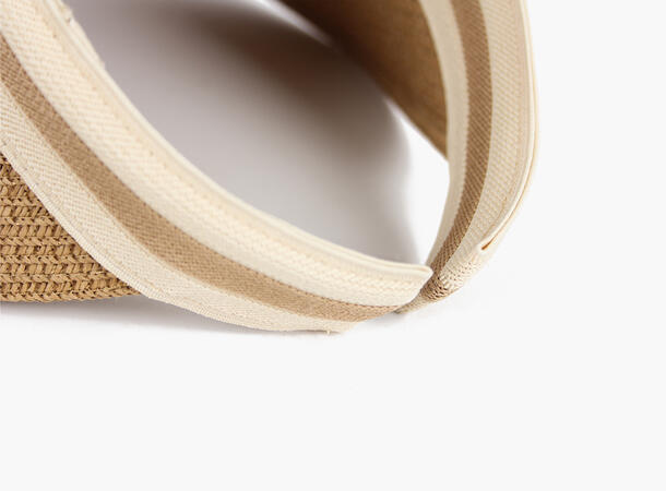 MANZINI Klassisk Solbrem med Stripe 15 Brown 