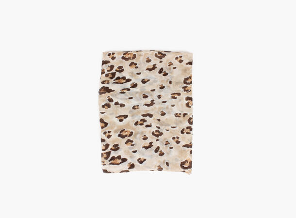 MANZINI Leopard Skjerf 85 x 180 cm Beige 15 
