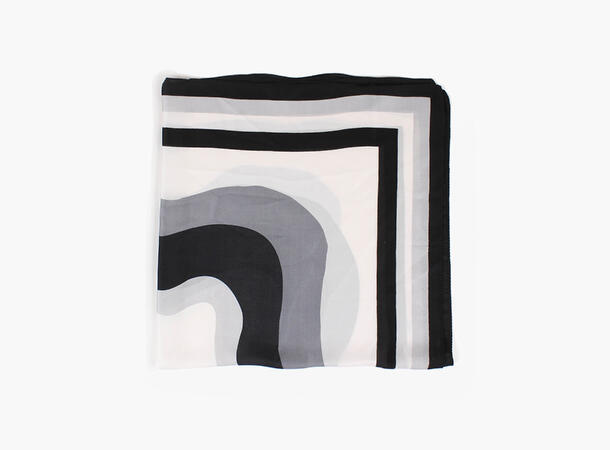 MANZINI Organic Scarf 70 x 70 cm 09 Black 