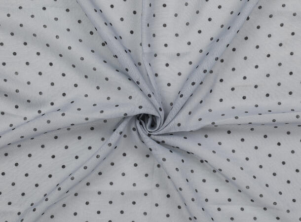 MANZINI Skjerf med Polkadot 55x55 cm Lys Blå 71 