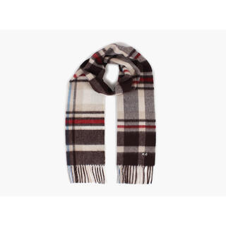 MONTECRISTO 100% Wool Scarf 19 Dark brown
