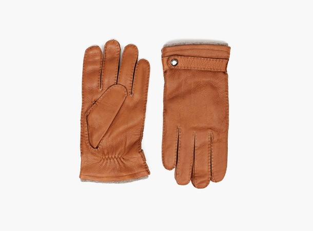 MONTECRISTO Deerskin Gloves 17 Cognac 8,5 