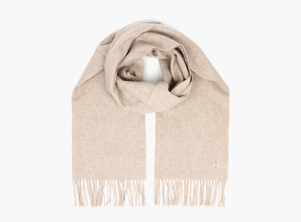 MONTECRISTO Ensfarget Lammeullskjerf 15 Beige 