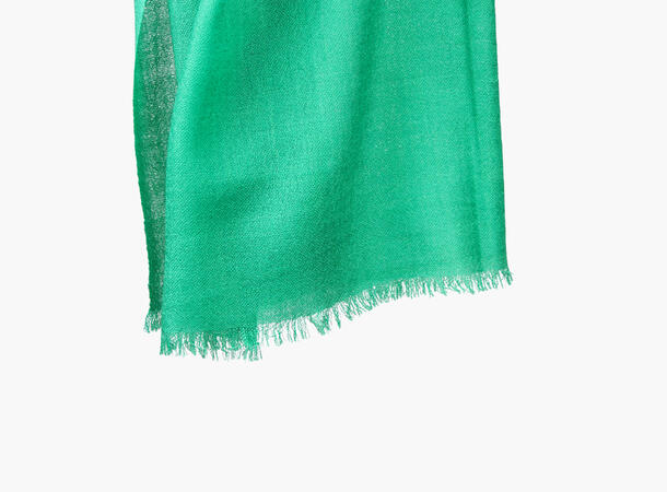 MONTECRISTO Klassisk Ensfarget Ullskjerf 85 Green 