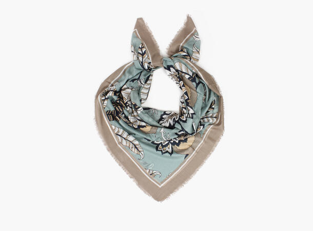 MONTECRISTO Modal Scarf, 120x120cm 80 Turquise 