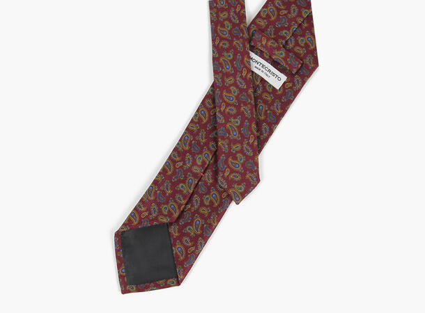 MONTECRISTO Nibe Trykket Silkeslips 45 Red 