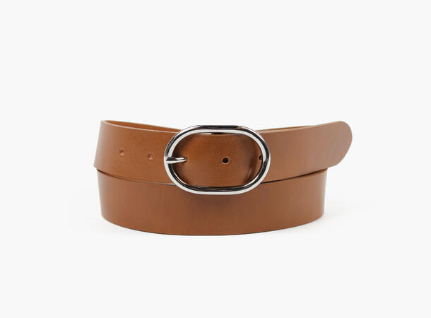 MONTECRISTO Skinnbelte med Oval Spenne 17 Cognac 90 cm 