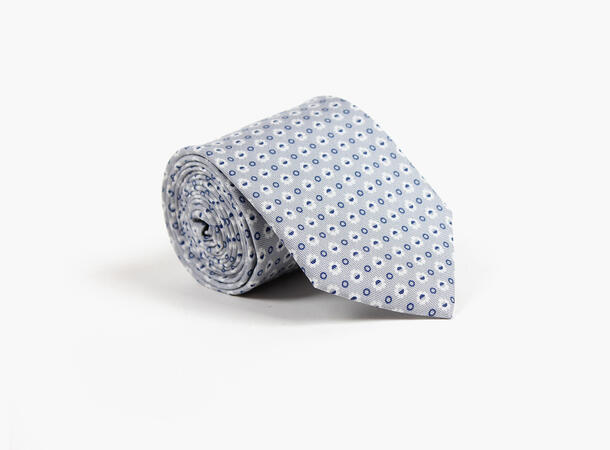 MONTECRISTO Vejle Trykket Silkeslips 05 Grey 