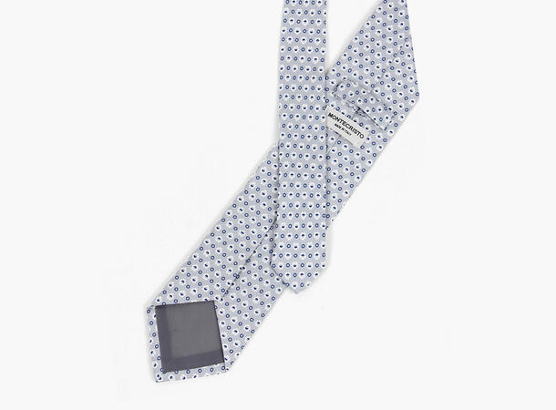 MONTECRISTO Vejle Trykket Silkeslips 05 Grey 