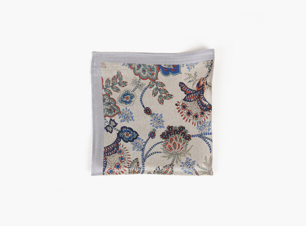 MONTECRISTO printed 100% silk handky Grå 05 
