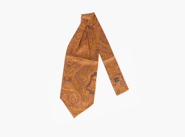Manzini 100% silk printed silk Ascot 29 Dark yellow 