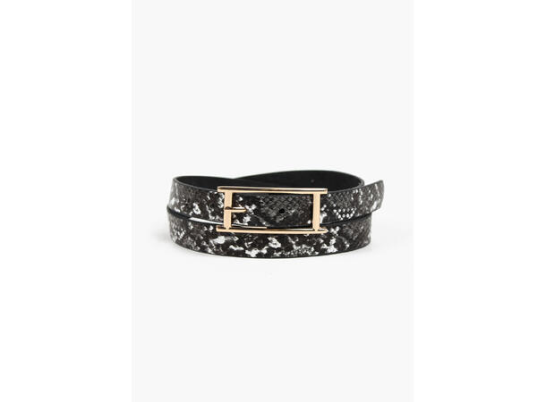 Manzini belt-snake and gold buckle 2124 09 Black 