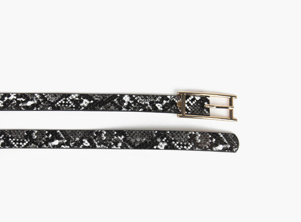 Manzini belt-snake and gold buckle 2124 09 Black 