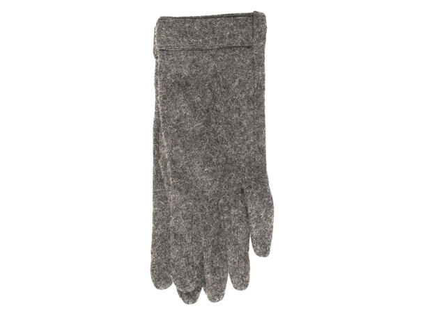 Manzini glove with leather lining AW23 08 Charcoal 