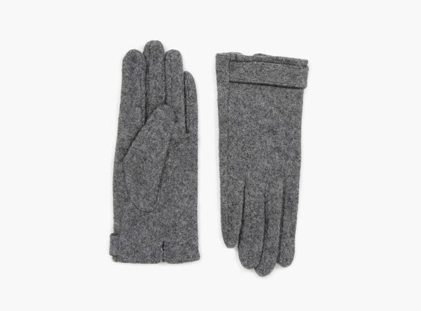 Manzini glove with leather lining AW23 08 Charcoal 