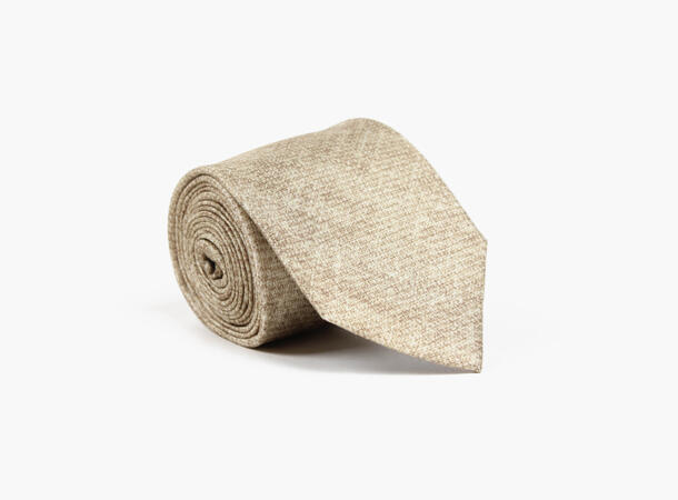 Montecristo Printed 100% silk tie 7,6 cm Beige 15 