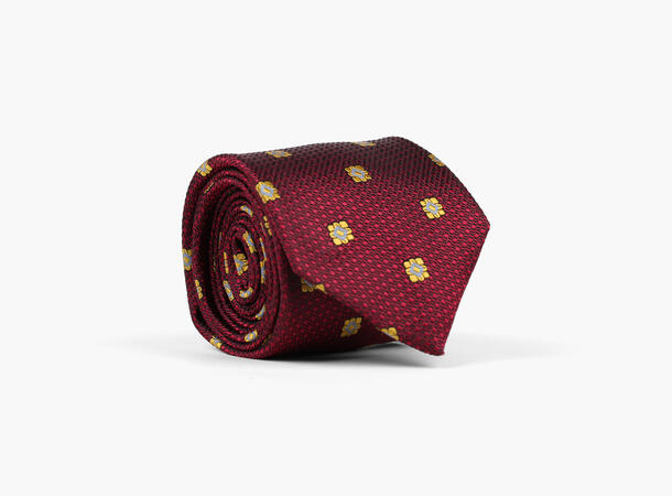 NOHR Atlas Silk Tie 7,6 cm Rød 45 