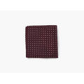NOHR Carlos Polkadot Silk Pocket Square Burgund 49