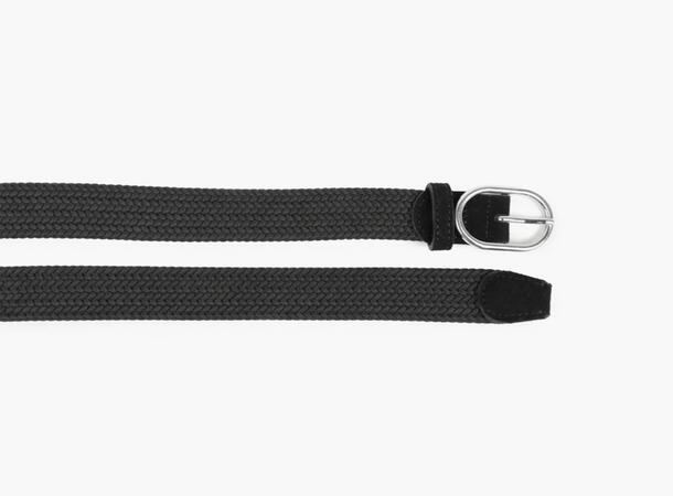 NOHR Frida Flettet Strikkbelte Oval Sort 09 85 cm 