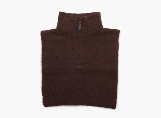 NOHR Gabriella Wool Mohair Zip Neck Mørk brun 19 
