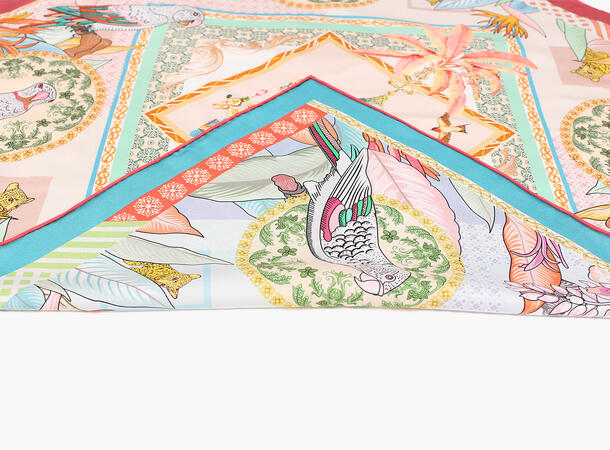 NOHR Kristina Silkeskjerf 65 x 65 cm Rosa 55 